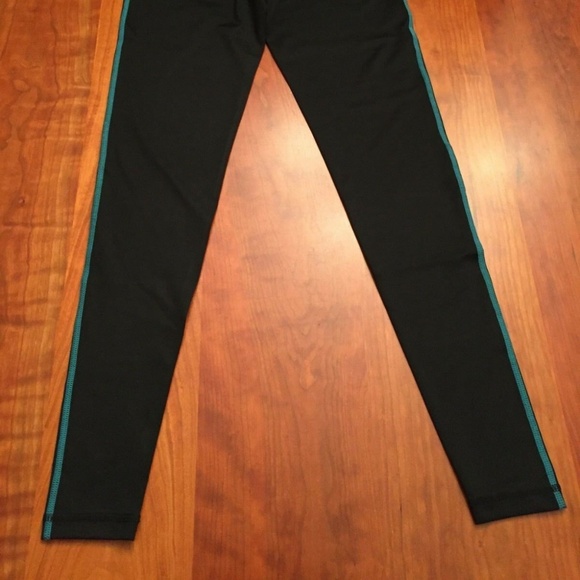 Yoshion Yoga Pants Navy / Lake Blue Stiching S NWT - Picture 5 of 6
